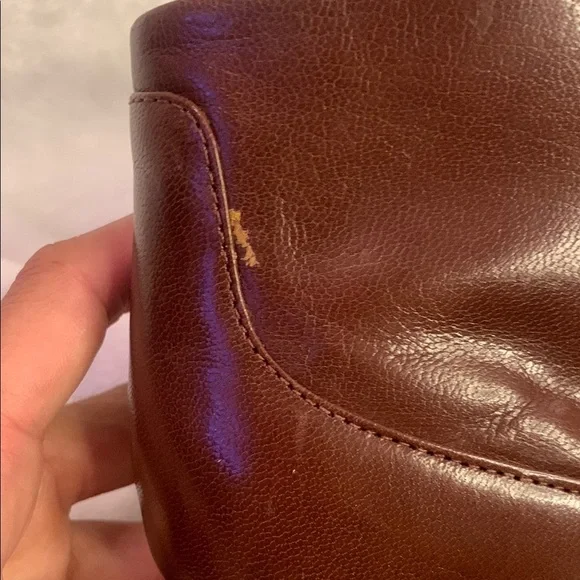 Nine West Cognac Brown Heeled Boots with Stiletto Heel - Picture 3 of 9